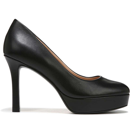 Camilla Pump - Black Leather