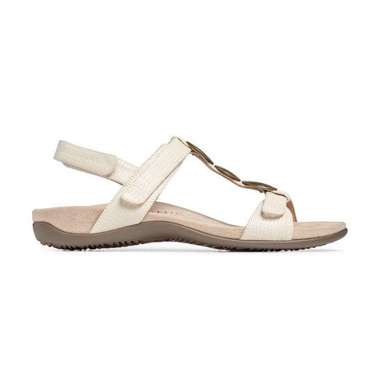 Farra Adjustable Sandal - Cream Woven