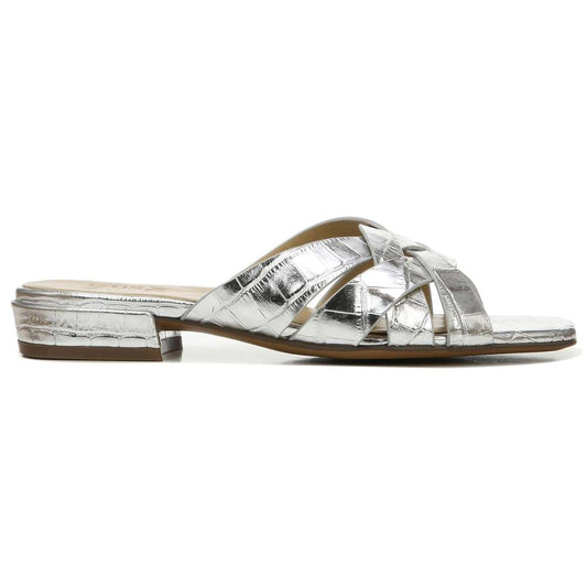 Ashford Slide - Silver Croc