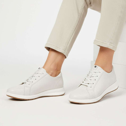 Lifestyle image for Athens Lace-Up Casual Sneaker - Oyster Lizard