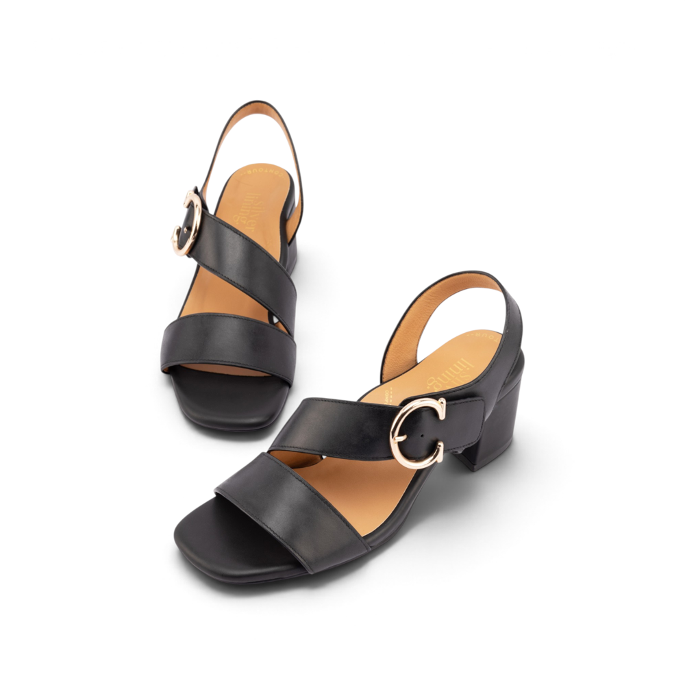 Audley Block Heel - Black