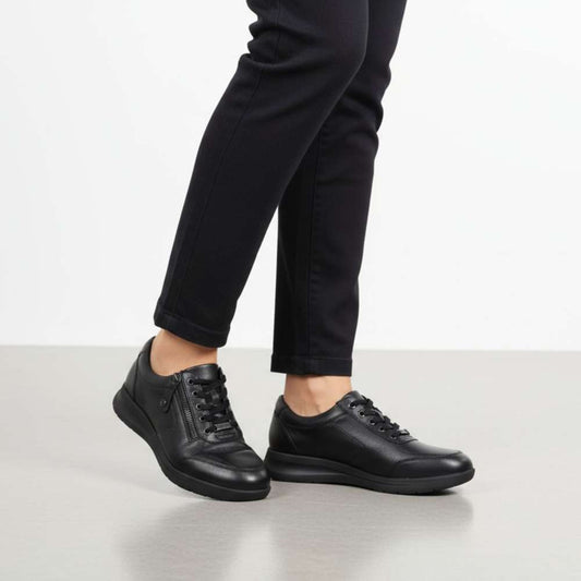 Lifestyle image for Boston Zip Casual Sneaker - Black French