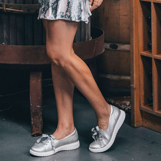 Lifestyle image for Bridgette Slip-On Casual Sneaker - Silver