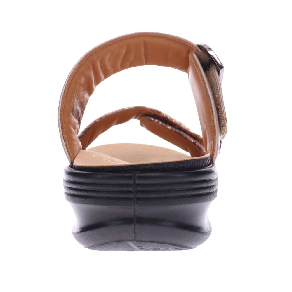 Calais Slide - Champagne/ Bronze Snake