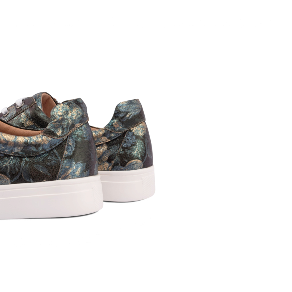 Cara Floral Casual Sneaker - Blue
