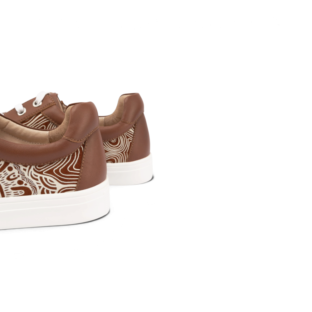 Cara Kard Print Casual Sneaker - Purnululu Rust