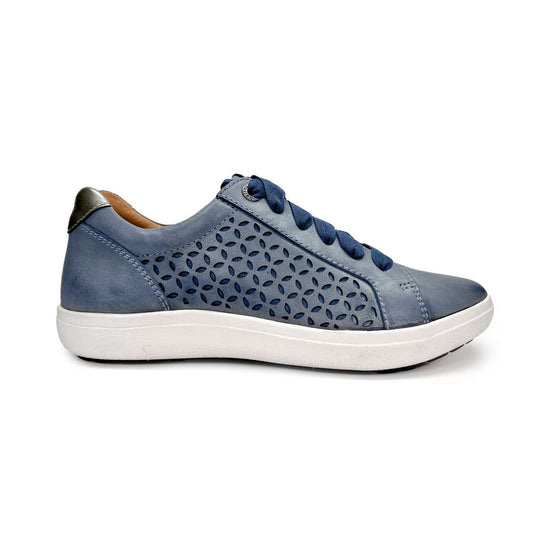 Courtney Lace-Up Sneaker - Blue Cutout