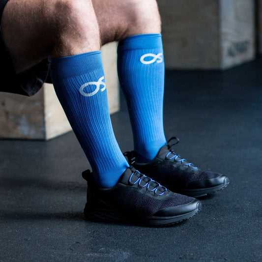 Lifestyle image for Compression Bracing Socks (FS4+) - Blue
