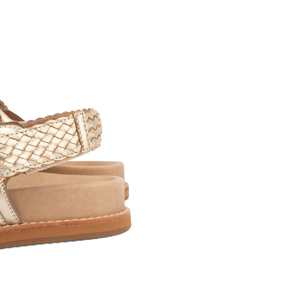 Findlay Weave Sandal - Gold