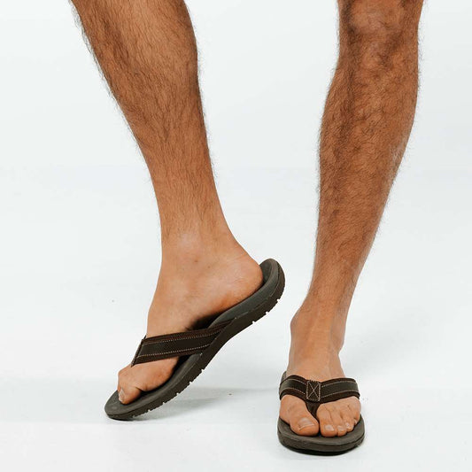 Lifestyle image for Focus Men's Active Toe Post Sandal - Brown