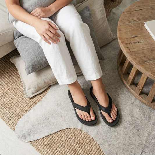 Lifestyle image for Focus Women's Active Toe Post Sandal - Black