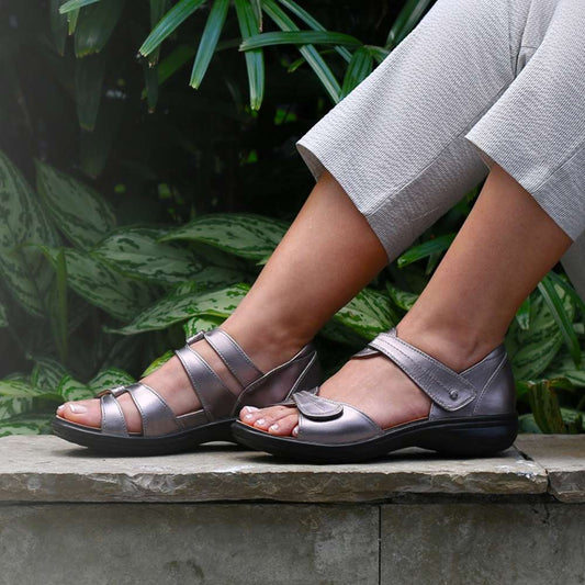 Lifestyle image for Geneva Sandal - Gunmetal