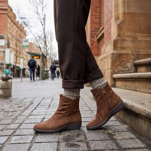 Lifestyle image for Karla Boot - Chocolate
