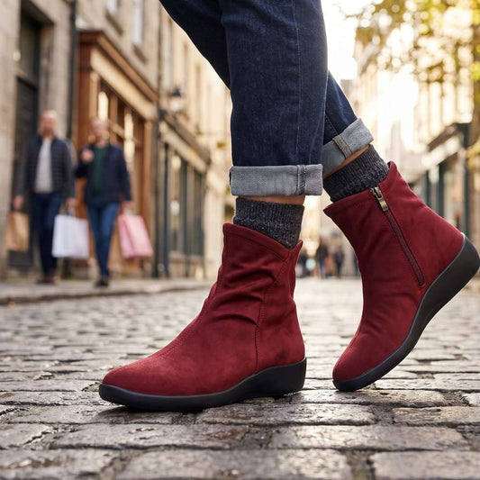 Lifestyle image for Karla Boot - Dark Red