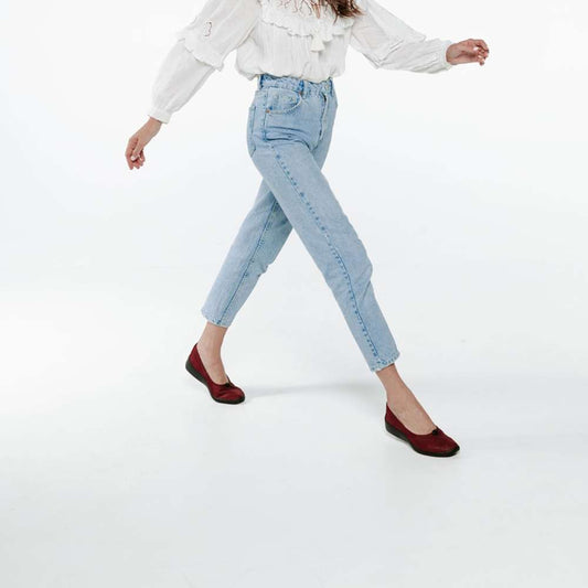 Lifestyle image for Kaylee Casual Slip-On - Dark Red