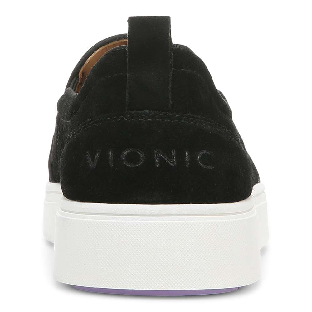 Kimmie Perf Slip-On Casual Sneaker - Black Suede