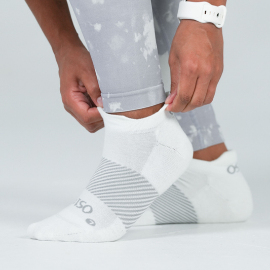 Lifestyle image for No Show Wicked Comfort Socks - White