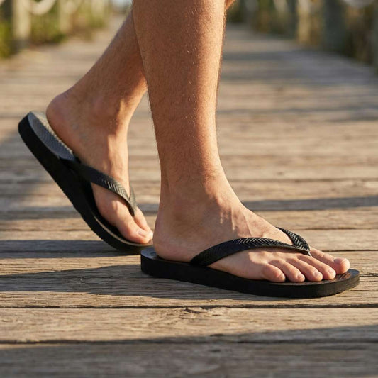 Lifestyle image for Rome Men's Toe Post Sandal - Black