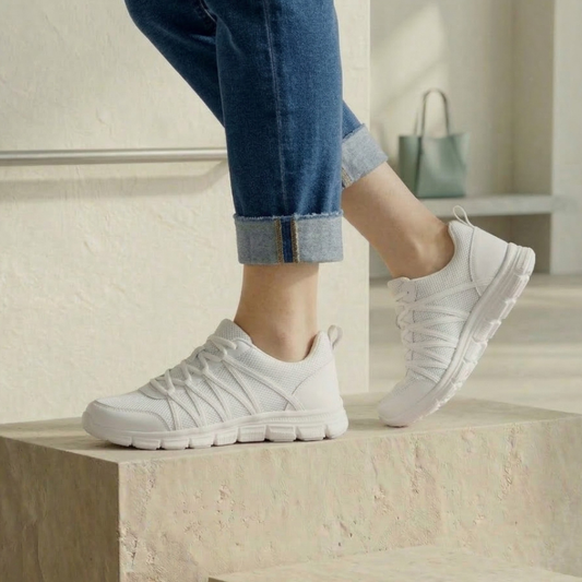 Lifestyle image for Ultra Lace Lace-Up Active Sneaker - White