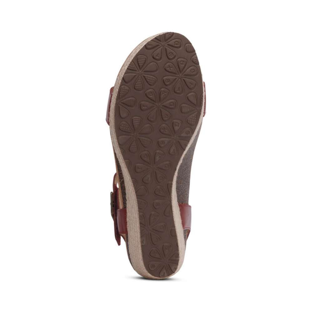 Sydney Espadrille Wedge - Red