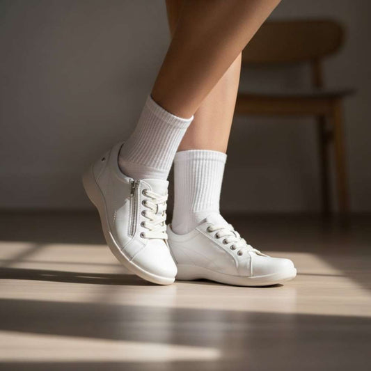 Lifestyle image for Tampa Zip Casual Sneaker - White