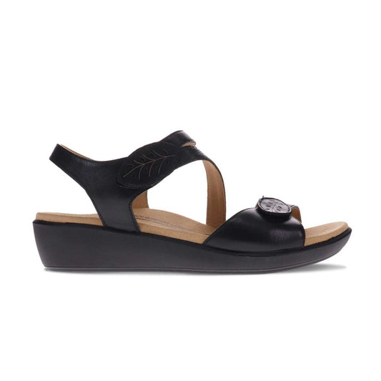 Tana Wedged Sandal - Black