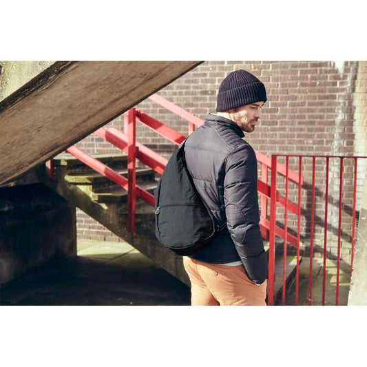 Lifestyle image for Textured Nylon Backpack Medium - Multiple