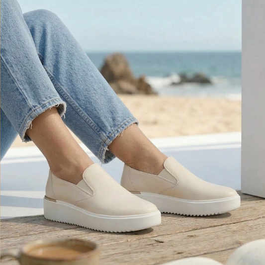 Lifestyle image for Kearny 2.0 Platform Slip-On Sneaker - Ivory