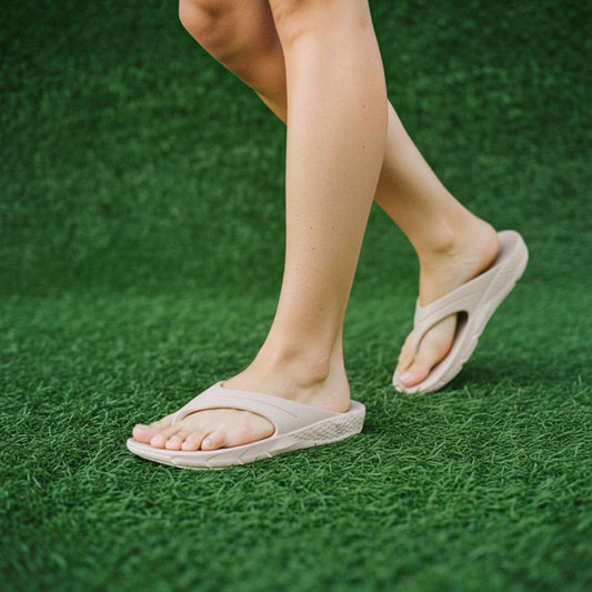 Lifestyle image for Vitality Recovery Toe Post Sandal - Beige