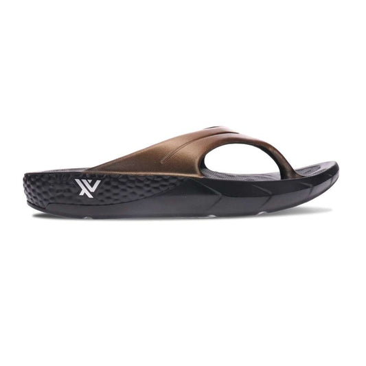 Vitality Recovery Toe Post Sandal - Black/Bronze