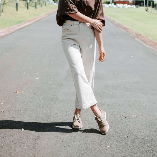 Lifestyle image for Wren Casual Sneaker - Taupe