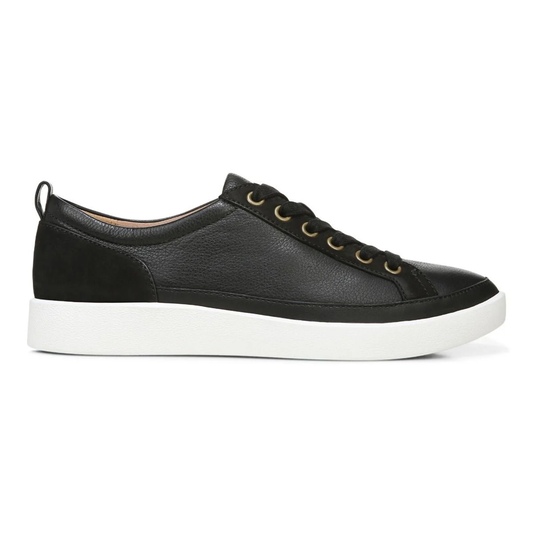 Winny Lace-Up Casual Sneaker - Black Leather Nubuck