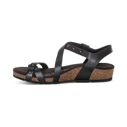 Lauren Strapped Sandal - Black
