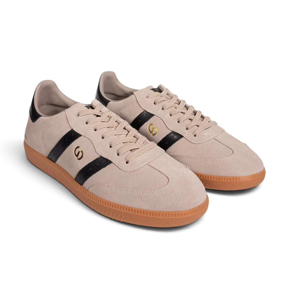 2001 Parallel Casual Sneaker - Mushroom/Black Suede