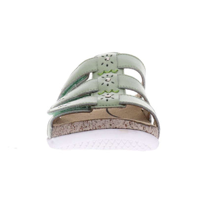 Andrea Slide Sandal - Pale Green
