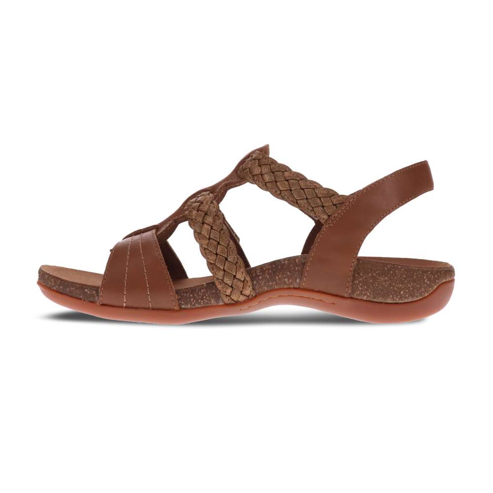 Anna Adjustable Sandal - Cognac