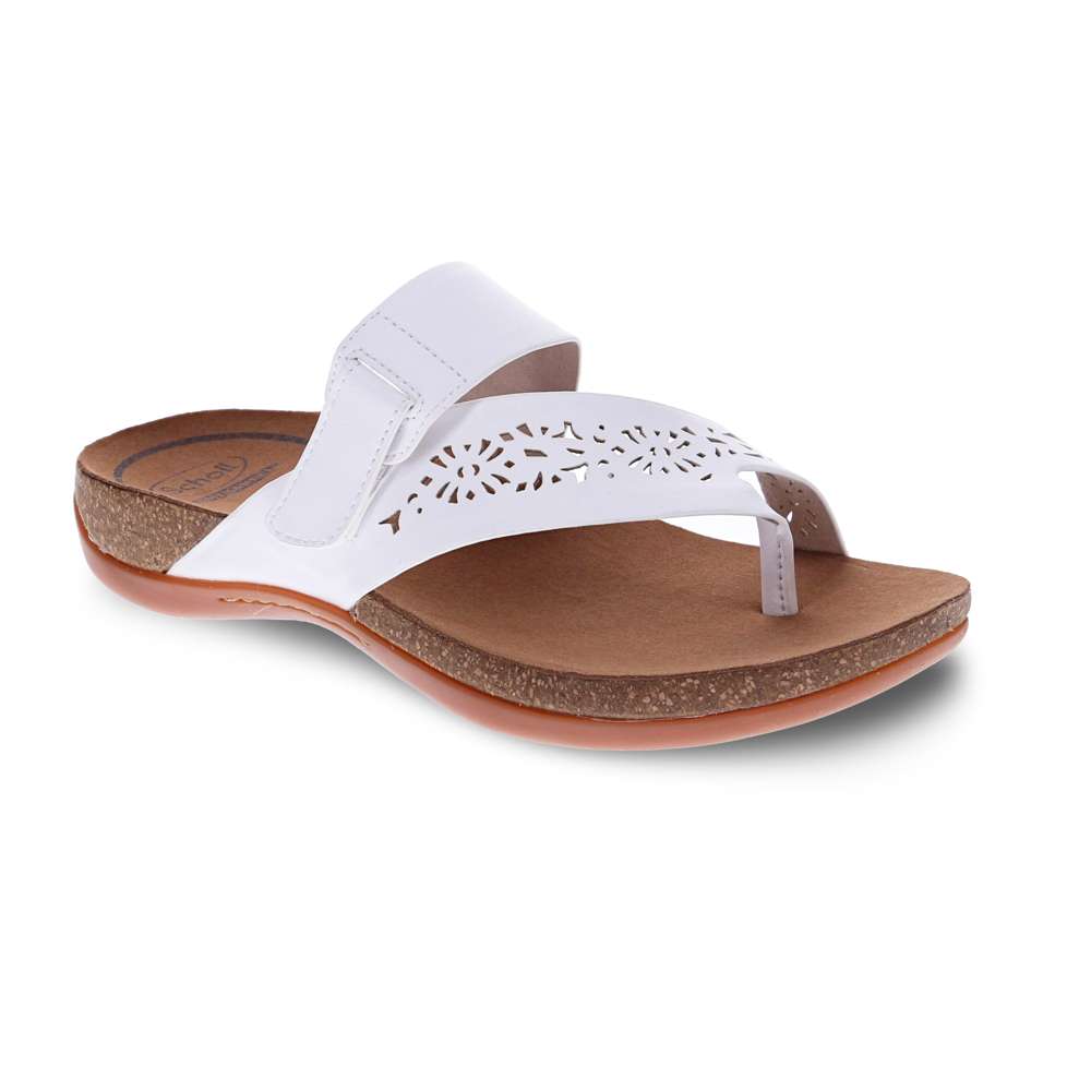 Antigo Toe Post Sandal - White