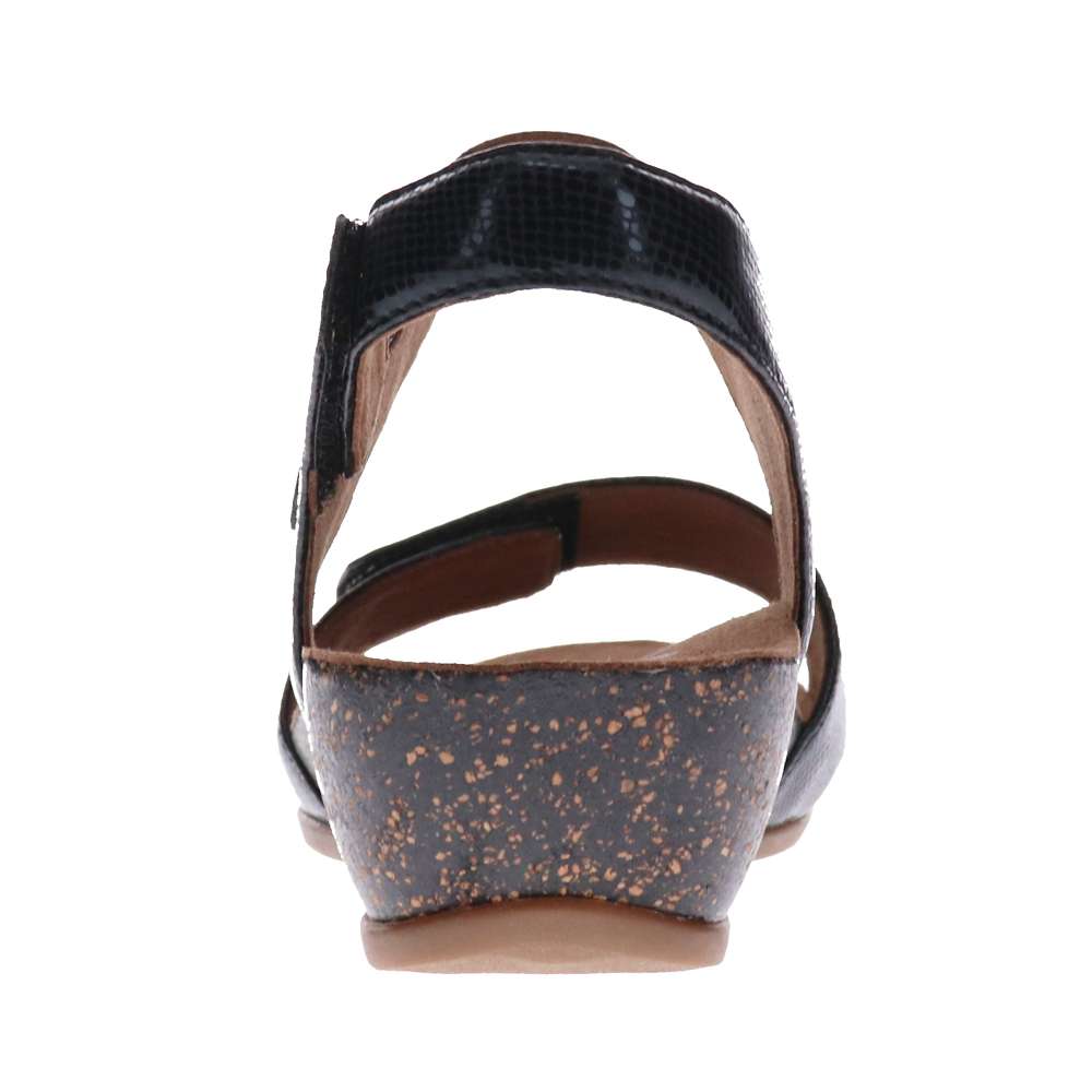 Jasmin Adjustable Wedge - Black Snake