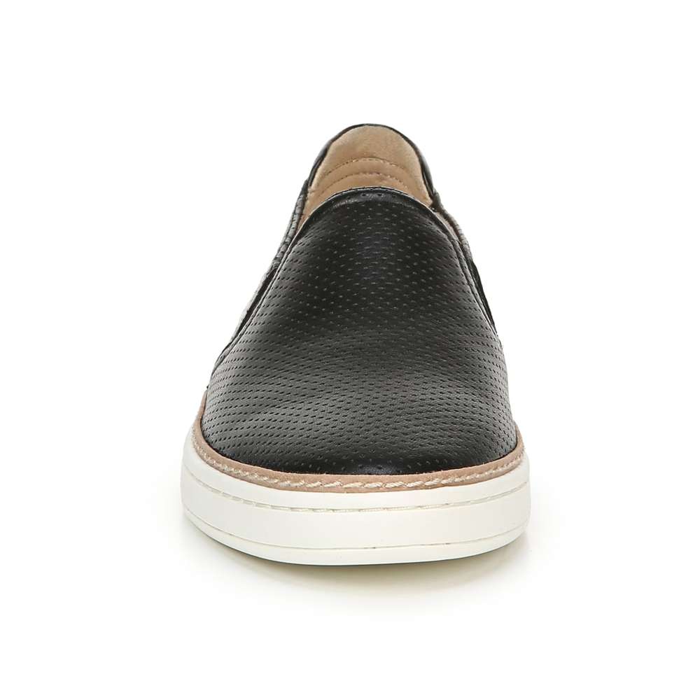 Jade Slip-On Sneaker - Black Leather