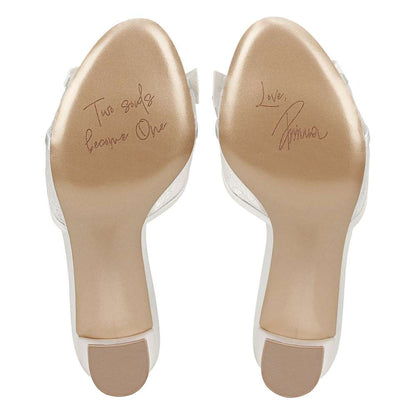 Alhubu Dress Sandal - Silk White Satin