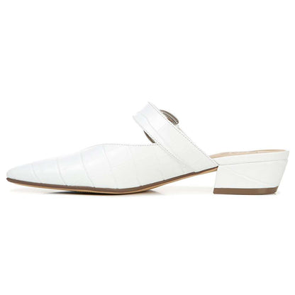 Bess Mule - White Croc