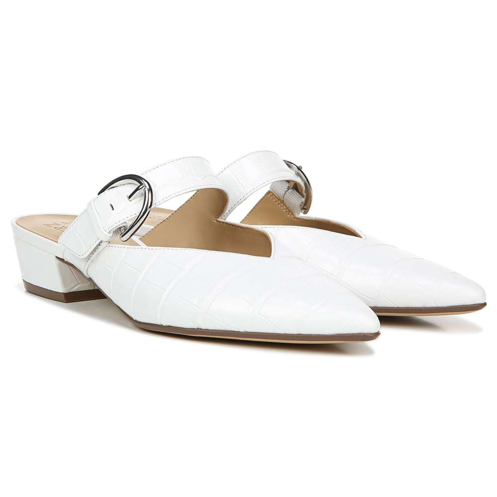 Bess Mule - White Croc