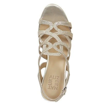 Cameron Block Heel - Gold Glitter