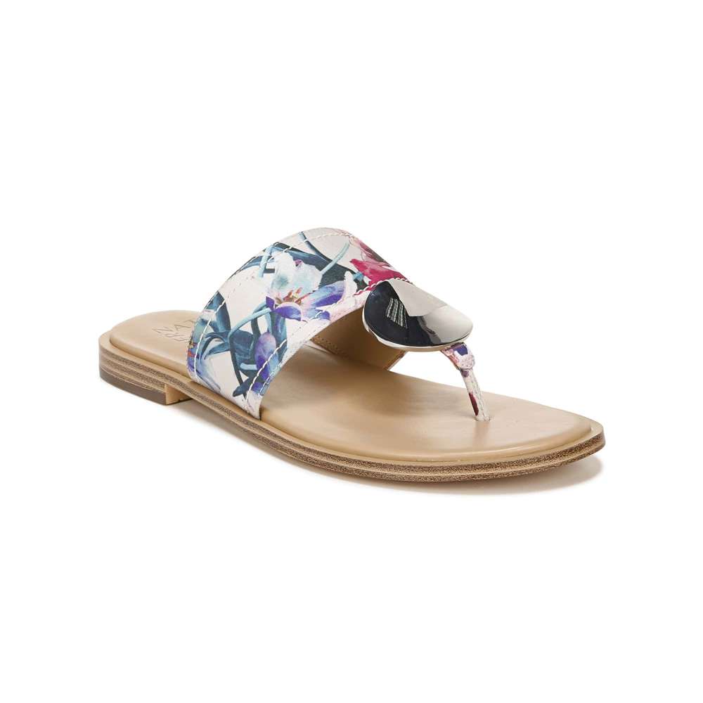 Frankie Toe Post Sandal - Pink Floral