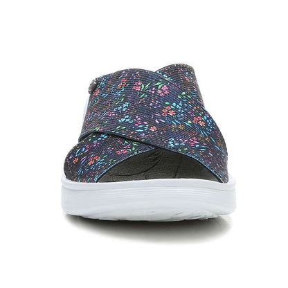 Desire Slide Sandal - Navy Floral