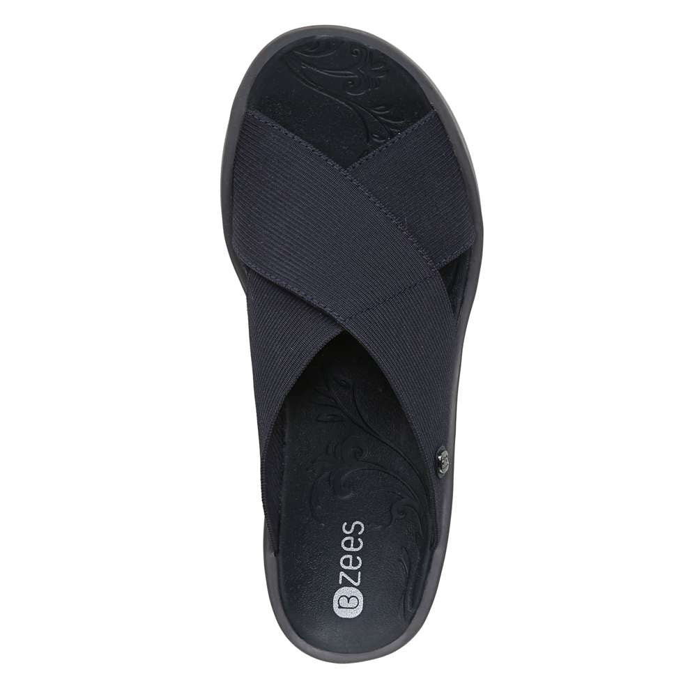 Desire Slide Sandal - Navy/Grey