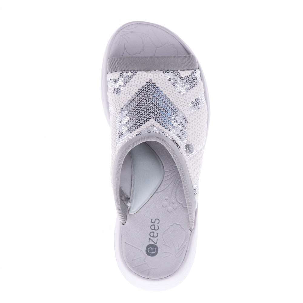 Jubiliee Slide - White/Silver