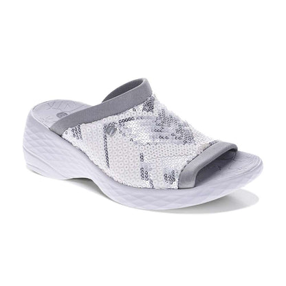 Jubiliee Slide - White/Silver