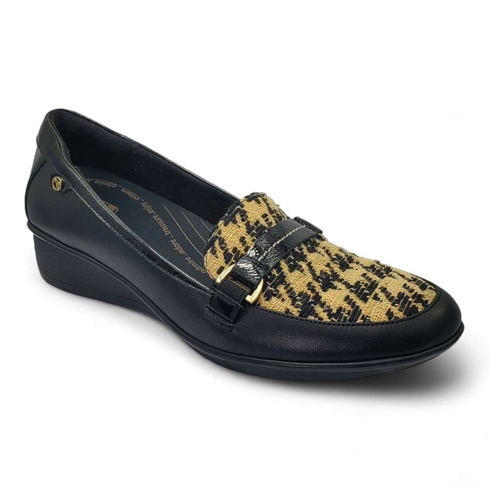 Montmartre Wedge Loafer - Houndstooth