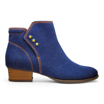 Tiko Ankle Bootie - Denim